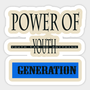 T-shirt design for youth day 2023 Sticker